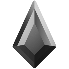 2771 6.4x4,2 mm Jet Hematite F